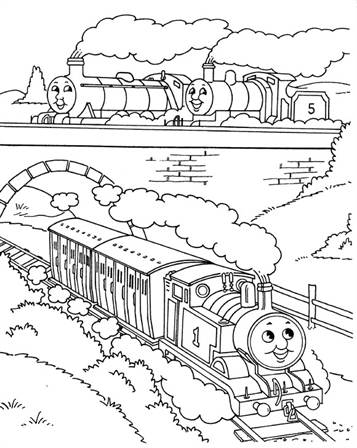 Kids-n-fun.de | 56 Ausmalbilder von Thomas die kleine Lokomotive